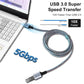 Tan QY USB 3.0 Extension Cable 10Ft, USB 3.0 High Speed Extender Cord Type A Male to A Female for PlayStation, Xbox, USB Flash Drive, Hard Drive, Card Reader,Scanner,Printer,Keyboard (Silver, 10Ft)