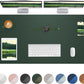 Leather Desk Pad Protector,Mouse Pad,Office Desk Mat, Non-Slip PU Leather Desk Blotter,Large Desk mat,Waterproof Keyboard mat for Office/Home/Decor (Dark Green,48" x 24")