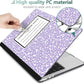 MEEgoodo Case for MacBook Pro 13 inch Case with M2 Chip 2022 2021 2020 New A2338 M1 A2251 A2289, Hard Shell with Keyboard & Camera Cover Compatible with 13 inch MacBook Pro, Composition Book Purple