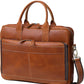 VC VINTAGE COUTURE Leather briefcase bag for men Leather Laptop Bags For Men and Women Travel Messenger Bag