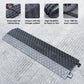 Double 40" inch Rubber Drop Over Cable Cover, 2 Pack Prevent Tripping Floor Cord Protector, Interlocking Cable Cover, Drop Track Cable Ramp, for Home, Office, Store, Warehouse (Wide - 2Pack)