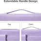 MOSISO 360 Protective Laptop Case 13.3 inch, 13-13.3 inch Laptop Sleeve Compatible with MacBook Air/Pro 13 / Pro 14, HP Dell ASUS Lenovo, Side Open Bag with 2 Raised&1 Flapover Pockets, Purple