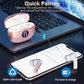 A10 Pro Wireless Earbuds Bluetooth 5.3 HiFi Stereo, 50H Playback LED Digital Display Earphones, ENC Noise Cancelling Mic, Ergonomic Sport Headphone Headset for Gym/Running/Work - Rose Gold