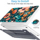 Mektron for MacBook Pro 13-inch Case 2022 2021 2020 Release A2338 M2 M1 A2289 A2251, Printed Plastic Hard Shell Cover for New MacBook Pro 13.3-inch Touch Bar Fits Touch ID，Abstract Florals