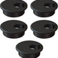 MAHDPRO Desk Grommet 2 Inch (50 mm) Pack of 5-Black ABS Plastic Cable Hole Cover to Arrange Wires & Cords Through Computer Table/Countertops