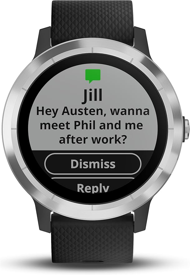 Smartwatch Garmin Vivoactive 3 1,2" GPS Waterproof 5 ATM Glonass Black Stainless Steel