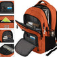 Laptop Backpack,Business Travel Anti Theft Slim Durable Laptops Backpack with USB Charging Port,Water Resistant College Computer Bag for Women & Men Fits 15.6 Inch Laptop and Notebook-Orange