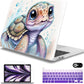 Mektron for MacBook Pro 13-inch Case 2022 2021 2020 Release A2338 M2 M1 A2289 A2251, Printed Plastic Hard Shell Cover for New MacBook Pro 13.3-inch Touch Bar Fits Touch ID，Cute Turtle