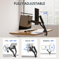FlexiSpot Dual Monitor Stand for Desk Adjustable Spring Monitor Arm Desk Mount Hold up to 3.3 to 11lbs Vesa Dual Monitor Mount with C Clamp for 10 to 27 Inch Computer Screens