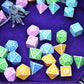 SmartDealsPro Retro Polyhedral Dice Sets with Pouches for D&D DND RPG MTG Dungeon and Dragons Table Board Roll Playing Games D4 D6 D8 D10 D% D12 D20
