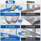 20 Pack J Cable Hook with Retainer Clip, 2-Inch Heavy Duty Wall Mount J-Hooks,J-Hook for Hanging Cable & Wire,Cable Hooks for Structured Cabling and Cable Management