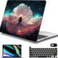 Mektron for MacBook Pro 13-inch Case 2022 2021 2020 Release A2338 M2 M1 A2289 A2251, Printed Plastic Hard Shell Cover for New MacBook Pro 13.3-inch Touch Bar Fits Touch ID，Galaxy Flower