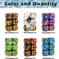 36 Pieces 16mm Marble D6 Dice 6 Sided Dice Set Round Corner Board Game Dice for MTG DND Tenzi Farkle Yahtzee Bunco or Math Learning