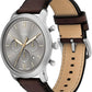 Fossil Men's Neutra Quartz Stainless Steel and Leather Chronograph Watch