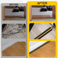 Floor Cord Cover 6.5Ft 2Pcs Heavy Duty PVC Floor Cable Protector Electric Cord Hider Cable Management Floor Strip Extension Cord Covers Cable Raceway for Wires on Floor Inner Channel 1.36" W x 0.43" H