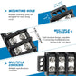 GLOSO Marine Terminal Blocks TBD Double Row Stainless 10-22 AWG Cu, 30A/600V- 1 Pack, 8 Poles
