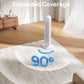 Dreo Tower Fan for Bedroom, 25ft/s Velocity Quiet Floor Fan, 90° Oscillating Fans for Indoors with 4 Speeds, 4 Modes, 8H Timer, Standing Fans, Bladeless Fan, White, Nomad One (DR-HTF007)