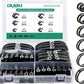 46PCS Cable Clamps Assortment Kit,Stainless Steel Rubber Coated Cushioned Insulated Cable Clamp,Automotive Wire Clamps,Pipe Clamps,Metal Clamp in 6 Sizes—1/2'' 1'' 1-1/4'' 1-1/2'' 1-3/4'' 2''
