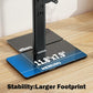 Single LCD Computer Monitor Free-Standing Desk Stand Mount Riser for 13 inch to 32 inch screen with Swivel, Height Adjustable, Rotation, Vesa Base Stand Holds One (1) Screen up to 77Lbs(HT05B-001))