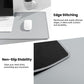 ALOANES Waterproof Mouse Pad with Durable Stitched Edge, XXXL Gaming Keyboard Pad, Non-Slip Rubber Base Mouse Mat, Extended Desk pad for Gamer, Office & Home, Gray Mousepad 35.4''x 15.7''x 0.12''