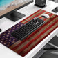 Patriot Wood Grain American Flag Extended Large Gaming Computer Mouse Pad, Suitable for Home Office and Study Keyboard Mouse Pad 35.4 x 15.7 x 0.12 Inches