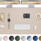 AFIING Extra Large Desk Mat - 55"x 24" Non-Slip Desk Pad for Office and Home - Ideal for Large Mouse Pad and Desk Mats on Top of Desks(Beige)