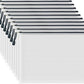 AUSTARK 10 Pcs Zipper File Bags, Waterproof Plastic Mesh Pouch for Office School, Board Game Storage Bags (A4 Size 13.4''x9.4'', White and Black)