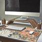 Japanese Minimalist Floral Desk Mat Aesthetic Flowers XL Large Extended Gaming Mouse Pad with Stitched Edges, Big Laptop Computer Keyboard and Mouse Mat for Girl Women Office Decor 31.5x11.8 in