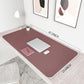 YSAGi Non-Slip Leather Desk Pad XL Size, Waterproof Laptop Computer Desk Keyboard Mat, Table Protector Blotter Mat, Large Mouse Pad for Office/Work/Home/Decor(Dark Pink, 47.2" x 23.6")-No Band
