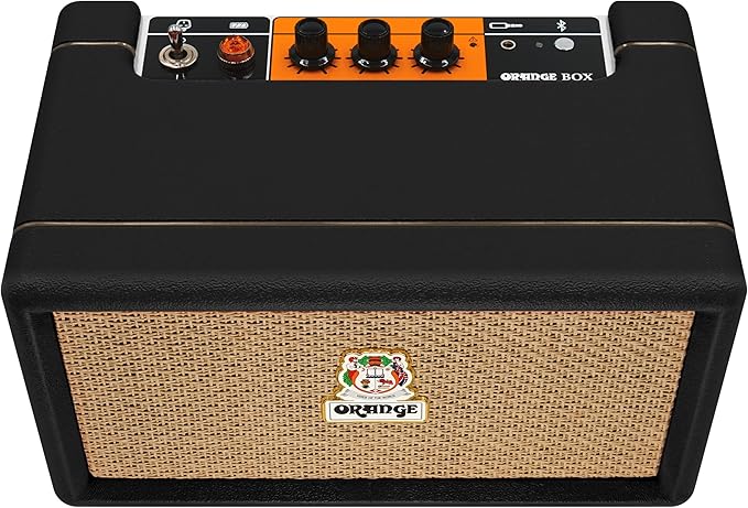 Orange Box - Portable Bluetooth Speaker Delivering Studio Audio Sound, 15M Range, 50W RMS Power, Long Battery Life, iOS & Android Connectivity - Great for Picnics, Festivals, BBQs and Holidays