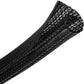 CrocSee 10ft - 1/2 inch Braided Cable Management Sleeve Cord Protector - Self-Wrapping Split Wire Loom for TV/Computer/Home Theater/Engine Bay - Black