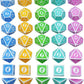 SmartDealsPro Retro Polyhedral Dice Sets with Pouches for D&D DND RPG MTG Dungeon and Dragons Table Board Roll Playing Games D4 D6 D8 D10 D% D12 D20