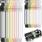Nearockle Silicone Cable Ties Cord Organizer for Cable Management, 20PCS 4.2" and 7.1" Reusable Cable Organizer Electronic Accessories for Home, Office, Kitchen, School, Travel (5 Colors)