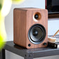 Kanto YU6WALNUT Powered Bookshelf Speakers with Bluetooth and Phono Preamp | Pair | Walnut