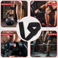 FitBeast Aluminum Exercise Handles & Lifting Straps Set - Replacement Gym Handles for Cables Machine, Pulley System, Strength Trainer, Pull Down Workout Handles, Pilates, Home Gym Cable Attachments