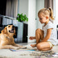 Easycosy Custom Pet Photo Round Puzzles 68/120/195 Pieces for Kids Adults Personalized Picture Text Jigsaw Puzzle Gift for Families Pet Dog Cat Lovers(Horizontal/Vertical)