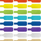Wrap-It Storage - Cable Labels, Medium, Multi-Color (30-Pack) Write On Cord Tags for Wire Management and Identification