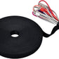 Pasow fastening tape Cable Tie Double Side Nylon Power Wire Management 3/4Inch 1 Roll Hook (25 Yards, Style 2)
