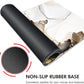 Galdas Large Mouse Pad XXL XL Large Mouse Pad Long Extended Mousepad Desk Pad Non-Slip Rubber Mice Pads Stitched Edges Thin Pad (31.5x11.8x0.12 Inch)-Ink White Gold Marble