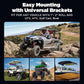 Ehaho 34" UTV Sound Bar with Subwoofer, 8-Speaker SXS SoundBar with Bluetooth and RGB Lighting, IP66 Waterproof ATV & Golf Cart Speakers, Compatible with Polaris RZR Can-Am, Fits 1"–2" Roll Cages