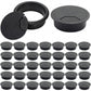 40 Pack 2 Inch Desk Grommet, Plastic Cable Hole Cover Bulk for PC Desk, Flexible Wire Organizer Cable Cord Management for Home Office, Black