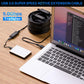 USB 3.0 Active Extension Cable 100 Feet, Long USB Type-A Male to Female Extender Cord, Built-in 3 Signal Booster Smart Chips, 5Gbps Transfer, Black USB Extension Cable with an AC Power Adapter (5V 2A)