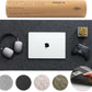 Nordik Large Felt Desk Mat - Charcoal - 35 x 17 inch - Full Desk Keyboard Mat - Computer Desk Mat for Keyboard and Mouse Pad - Desktop Mat - Large Felt Desk Pad