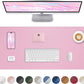 Pink Desk Mat, PU Leather Desk pad Large Mouse Pad, Non-Slip Desk Pad, Waterproof Desk Blotter Mat, Desk Cover Mat for Office and Home (31.5" x 15.7")