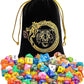 CiaraQ DND Dice Sets - 20 X 7 Polyhedral Dice (140pcs) with a Large Drawstring Bag Great for Dungeons and Dragons, Role Playing Table Game.
