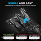 SABRENT PCIe 3.0 x4 Add-in Card with 10GbE and 3X M.2 NVMe SSD Slots, Tool-Free Aluminum Heatsink, Supports 2230/2242/2260/2280, No Bifurcation Required, NAS/Server/PC Compatible (EC-PM2L)