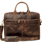 VC VINTAGE COUTURE Leather briefcase bag for men Leather Laptop Bags For Men and Women Travel Messenger Bag