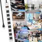JUNNUJ Metal 8 Outlet Power Strip, Mountable Heavy Duty Power Strip, 1200J Surge Protector Wall Mount Screws Outlet with Switch, Gaming Desk Strips Wide Spaced 15A 125V 1875W, 15 FT 14AWG Power Cord