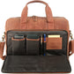 Leather briefcases Laptop Messenger Bags Best Office School College Satchel Bag for Men and Women