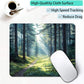 Aesthetic Natural Forest Custom Mouse Pad with Non-Slip Rubber, Small Square Design for Wireless Laptop & Computer Mouse Pads for Desk, 9.5 x 7.9 inch Smooth Surface for Gaming & Office